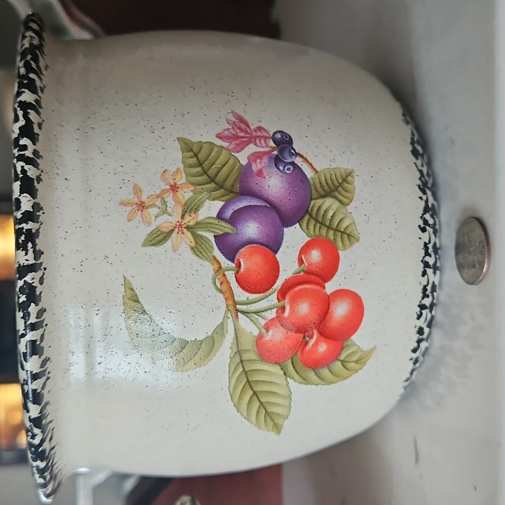 Very RARE vintage MCM nesting mixing bowl set excellent cond Cherries Gr… - Picture 10 of 16